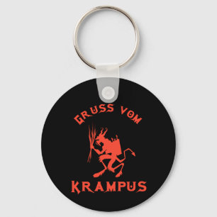 Vintage Gruss vom Krampus Keychain