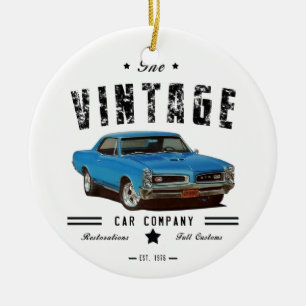 Vintage GTO Car Company Ceramic Ornament