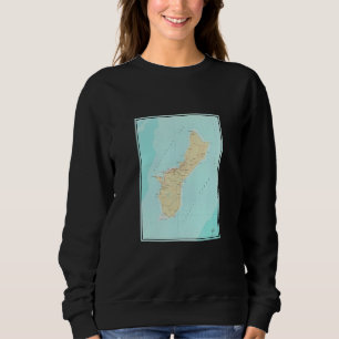 Vintage Guam Map  1970  Sweatshirt