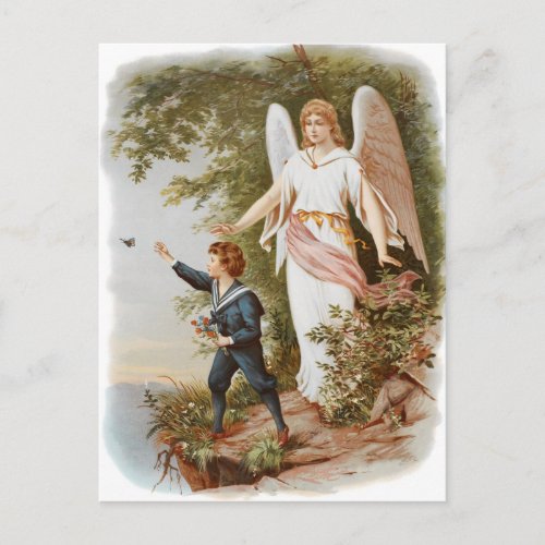 Vintage Guardian Angel Postcard