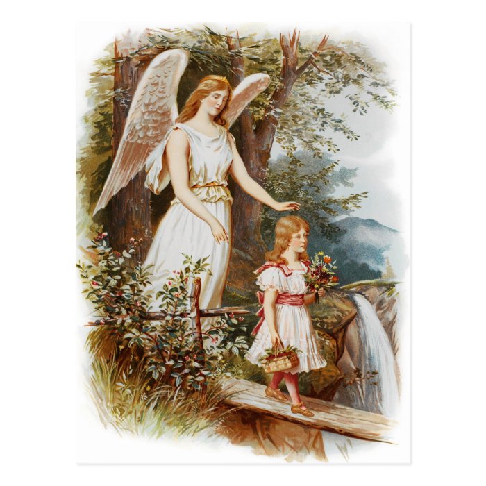 Vintage Guardian Angel Postcard