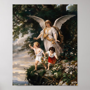 Vintage Guardian Angel Printable by Plockhorst Poster