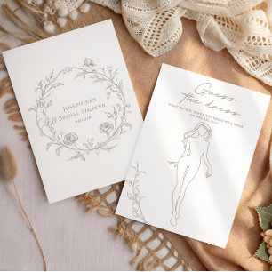 Vintage Guess The Dress Bridal Shower Game