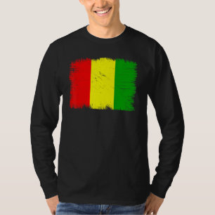 Vintage Guinea Flag Guinean Independence Day T-Shirt