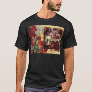 Vintage Guitar: African Brown Beauty Valentine Day T-Shirt