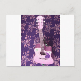 Vintage Guitar: African Vibe Style Dream Postcard