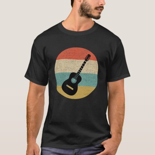 Vintage Guitar Design T_Shirt
