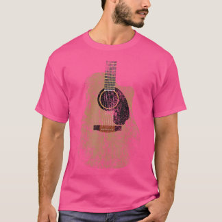 Vintage Guitar Distressed Acoustic Guitar Guitaris T-Shirt