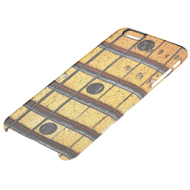 Vintage Guitar Frets Uncommon iPhone Case (Bottom)