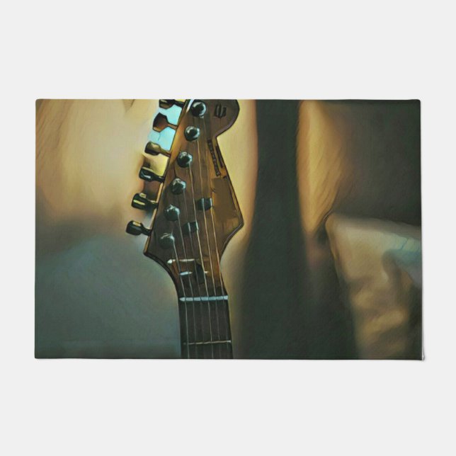 Vintage guitar gifts doormat (Front)