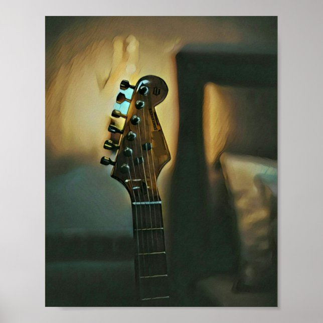 Vintage guitar gifts poster (Front)