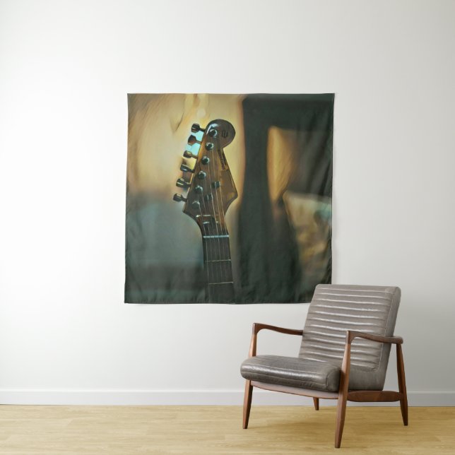 Vintage guitar gifts tapestry (In Situ)