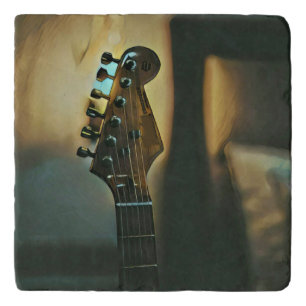 Vintage guitar gifts trivet