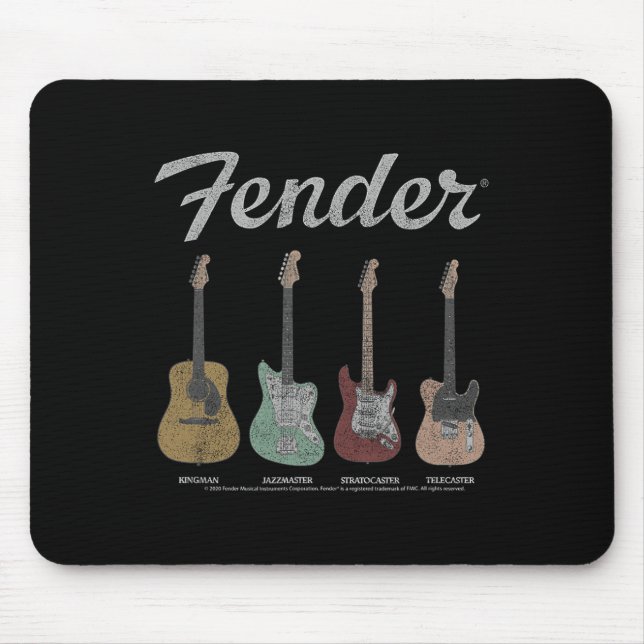 Vintage Guitar Lineup  Mouse Pad (Front)