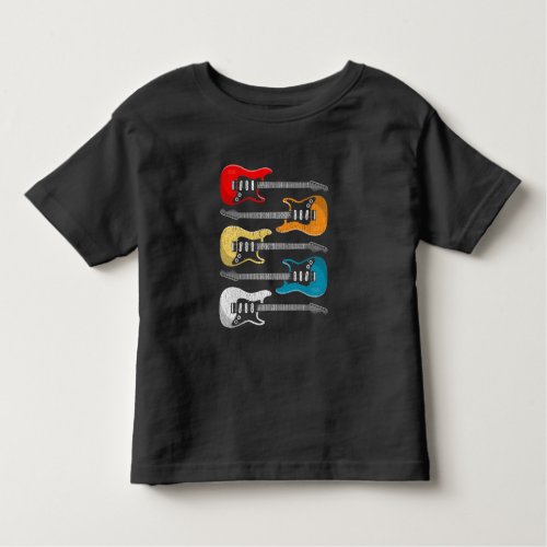 Vintage Guitar Player Gift for Guitarists Toddler T_shirt