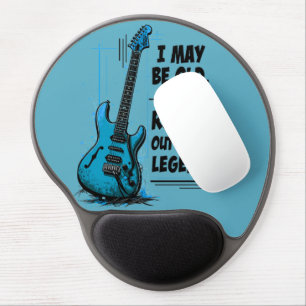 Vintage Guitar Retro Rock Legend Nostalgic Music Gel Mouse Pad