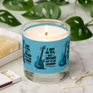 Vintage Guitar Retro Rock Legend Nostalgic Music Scented Candle
