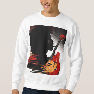 Vintage Guitar Silhouette Sweatshirt - Music Lover