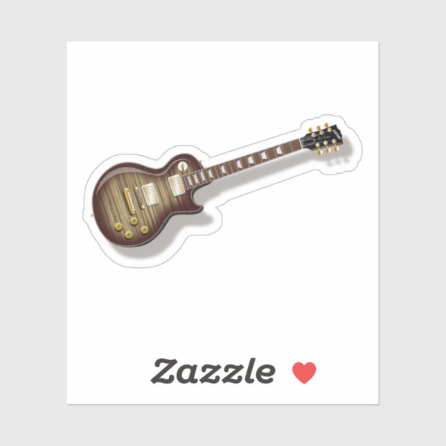 Vintage Guitar Sticker (Sheet)