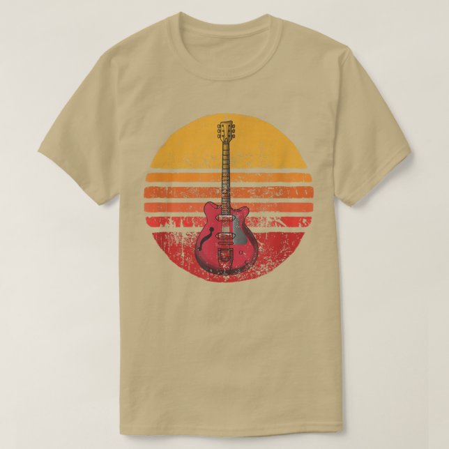 Vintage Guitar Tee Guitar Players Music Band Guita (Design Front)
