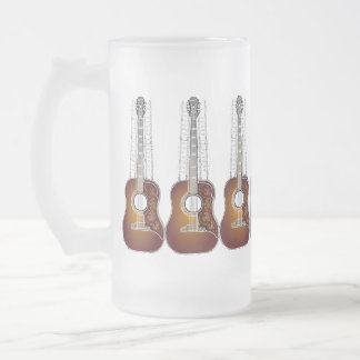 Vintage Guitar with Sheet Music - Mug