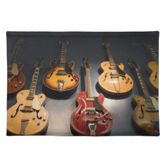 Vintage Guitars Cloth Placemat