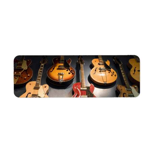 Vintage Guitars Label (Front)