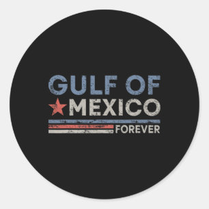 Vintage Gulf Of Mexico Forever  Classic Round Sticker