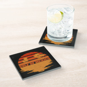Vintage Gulf of Mexico Glass Coaster