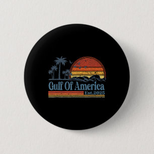 Vintage Gulf Of Us America Est 2025 Retro Beach Button