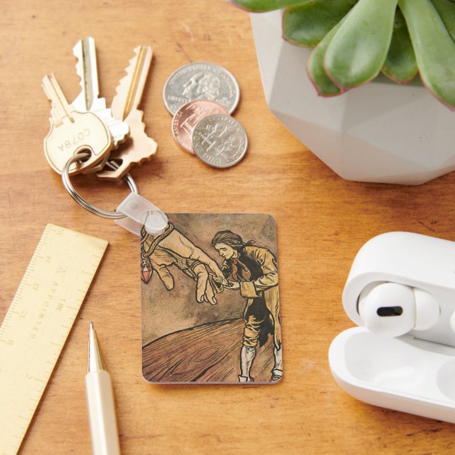 Vintage Gulliver's Travels by Arthur Rackham Keychain (Desk)