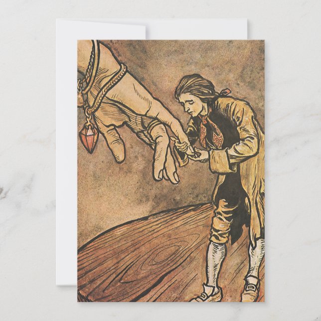 Vintage Gulliver's Travels by Rackham Invitation (Front)