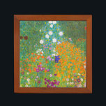 Vintage Gustav Klimt Cottage Garden Flower Art Desk Organizer<br><div class="desc">This enchanting design features "Cottage Garden, " a vibrant floral masterpiece by the iconic Austrian Symbolist, Gustav Klimt. Painted during his prolific summer retreats, the artwork is a breathtaking explosion of colorful wildflowers, sunflowers, and lush greenery, arranged in a dense, tapestry-like composition. Klimt’s signature Art Nouveau style is evident in...</div>