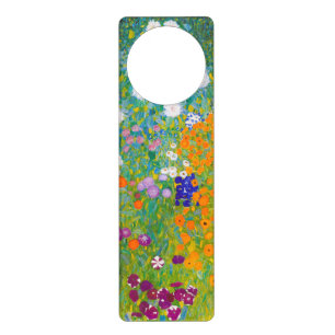 Vintage Gustav Klimt Cottage Garden Flower Art Door Hanger