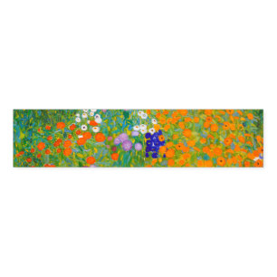 Vintage Gustav Klimt Cottage Garden Flower Art Napkin Bands