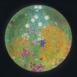 Vintage Gustav Klimt Cottage Garden Flower Art Paper Plates<br><div class="desc">This enchanting design features "Cottage Garden, " a vibrant floral masterpiece by the iconic Austrian Symbolist, Gustav Klimt. Painted during his prolific summer retreats, the artwork is a breathtaking explosion of colorful wildflowers, sunflowers, and lush greenery, arranged in a dense, tapestry-like composition. Klimt’s signature Art Nouveau style is evident in...</div>