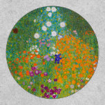Vintage Gustav Klimt Cottage Garden Flower Art Patch<br><div class="desc">This enchanting design features "Cottage Garden, " a vibrant floral masterpiece by the iconic Austrian Symbolist, Gustav Klimt. Painted during his prolific summer retreats, the artwork is a breathtaking explosion of colorful wildflowers, sunflowers, and lush greenery, arranged in a dense, tapestry-like composition. Klimt’s signature Art Nouveau style is evident in...</div>