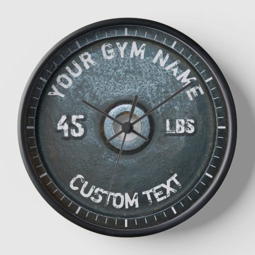 Vintage Gym Owner or User Fitness 45 Pounds Clock