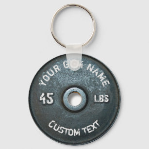 Strong Man Dumbbell Keychain Weighting Men Fitness Body Key Chains Jewelry  Sport Gym