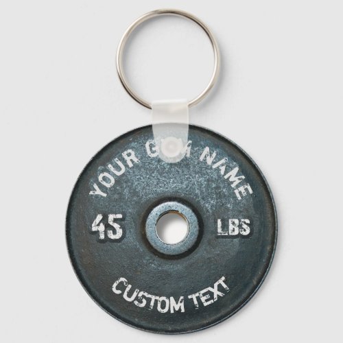 Vintage Gym Owner or User Fitness 45 Pounds Funny Keychain