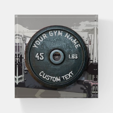 Vintage Gym Owner Or User Fitness 45 Pounds Funny Paperweight