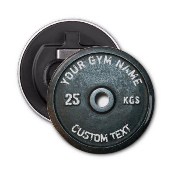 Vintage Gym Owner Or User Fitness Funny Bottle Opener by HumusInPita at Zazzle