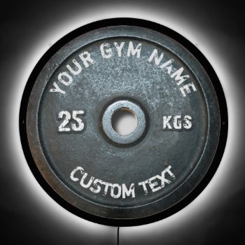 Vintage Gym Owner Or User Fitness Funny Led Sign by HumusInPita at Zazzle