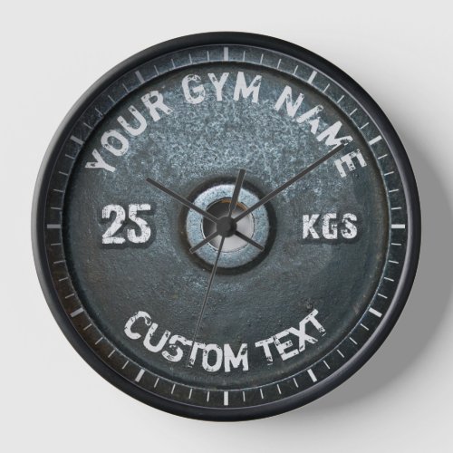 Vintage Gym Owner or User Funny Fitness Clock