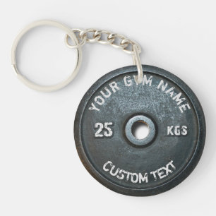 Vintage Gym Owner or User With Fitness Funny Keychain