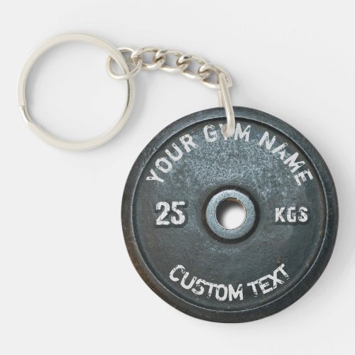 Vintage Gym Owner or User With Fitness Funny Keychain