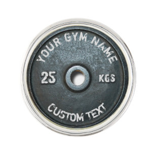 Vintage Gym Owner or User With Fitness Funny Lapel Pin
