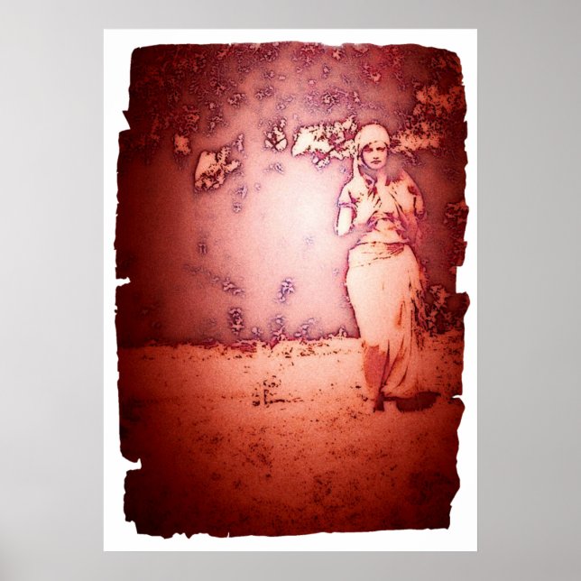 Vintage Gypsy Woman Poster (Front)