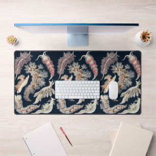 Vintage Haeckel Nudibranch Ocean Art Desk Mat