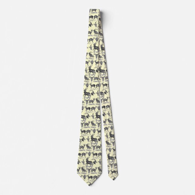 Vintage Haeckel Wildlife Neck Tie (Front)